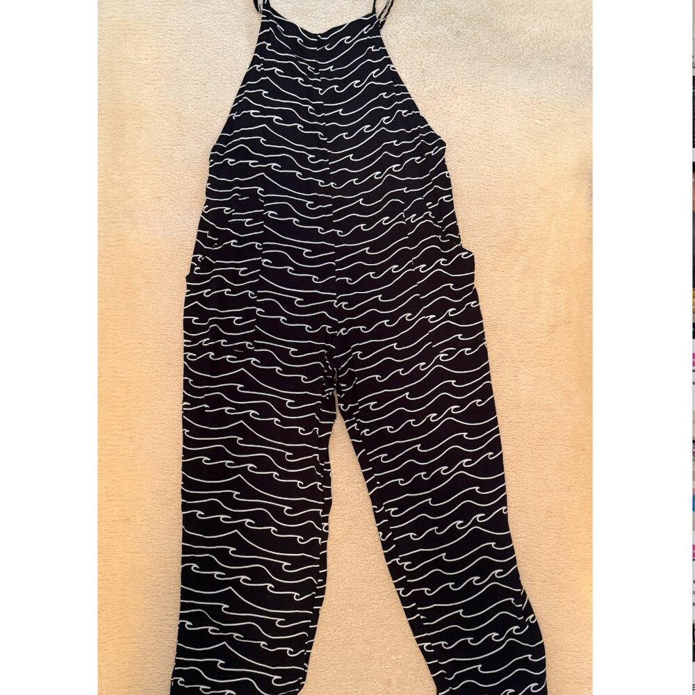 Ava Sky Overall Scout – Black Waves (Size M, NWT)